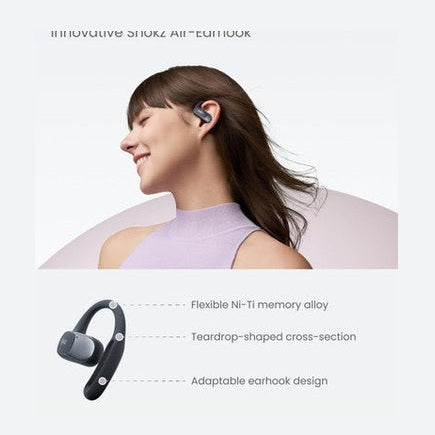 Shokz OpenFit Air Open-Ear True Wireless Earbuds - Black | 38-T511BK