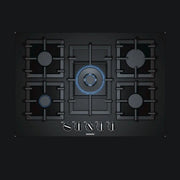 Siemens IQ500 Gas Hob 75cm Tempered Glass - Black | EP7A6QB90