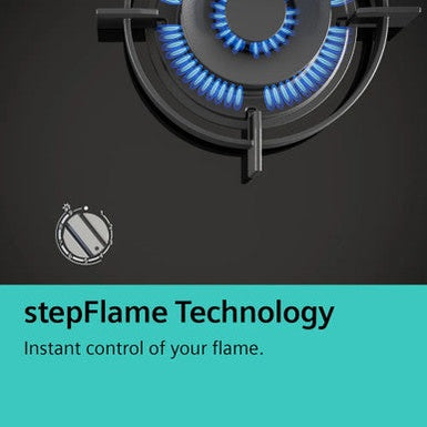 Siemens IQ500 Gas Hob 75cm Tempered Glass - Black | EP7A6QB90
