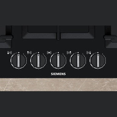 Siemens IQ500 Gas Hob 75cm Tempered Glass - Black | EP7A6QB90