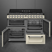 SMEG 110cm Victoria Dual Fuel Range Cooker Cream | TR4110P1