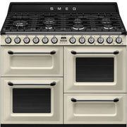 SMEG 110cm Victoria Dual Fuel Range Cooker Cream | TR4110P1