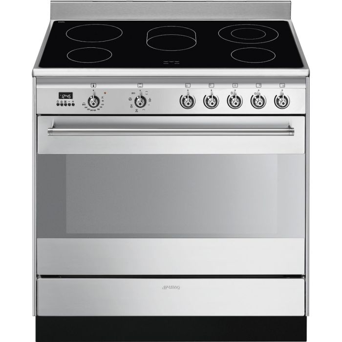 Smeg Concert 90cm Ceramic Range Cooker - Stainless Steel | SUK91CMX9
