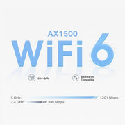 TP Link AX1500 Home Mesh Wi-Fi 6 System - 3 pack | DECO X1500 3-PACK