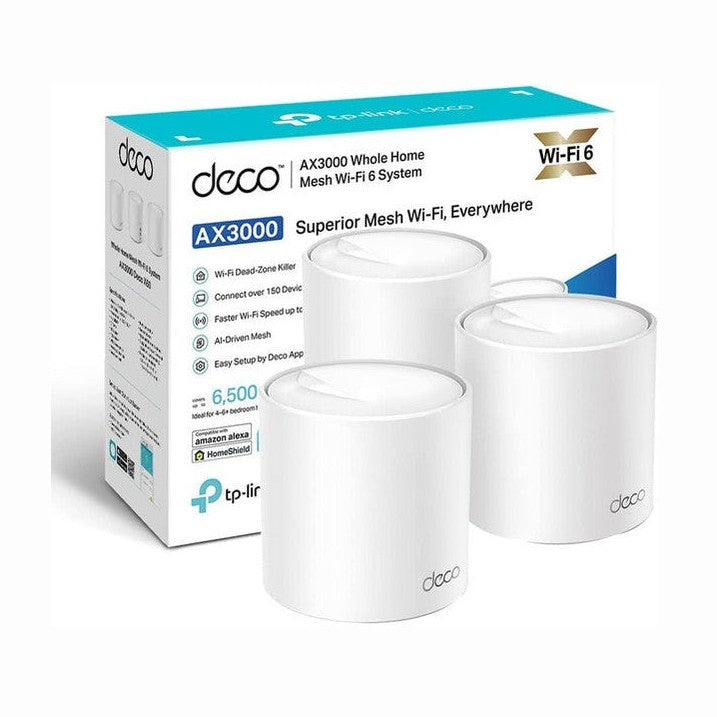TP-Link Deco X50 AX3000 Whole Home Mesh Wi‑Fi 6 System 3-Pack