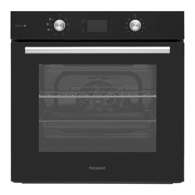 Hotpoint Class 4 Gentle Steam Built-In Electric Single Oven Black FA4S541JBLGH