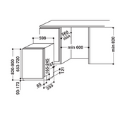 Whirlpool 13 Place Silver Integrated Dishwasher | WIC3C26UK