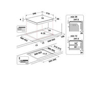 Whirlpool 60cm CleanProtect Induction Hob - Black | WF S3660 CPNE