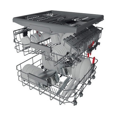 Whirlpool 60cm Integrated Dishwasher 14 Place - Silver | WIC 3C33 PFE UK