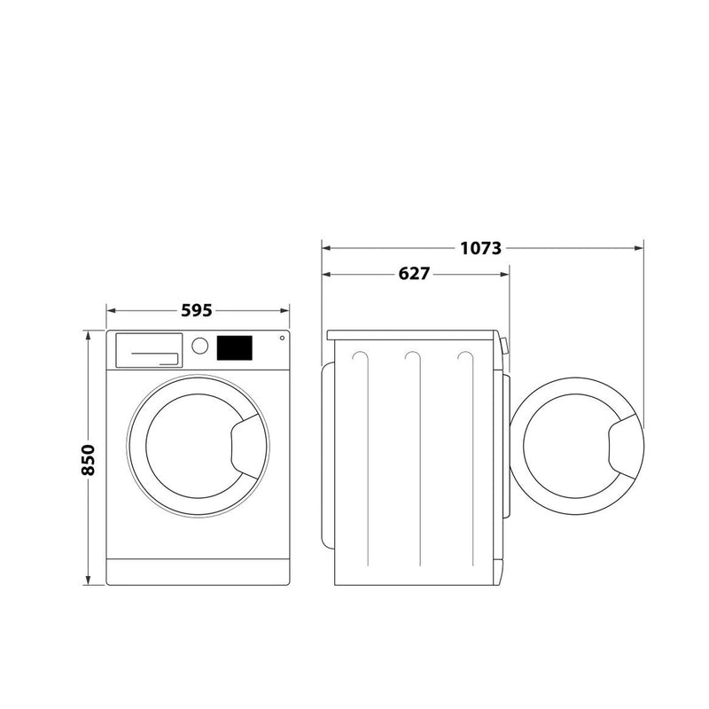 Whirlpool FreshCare+ 9kg Washing Machine 1400rpm - Silver | FFD9489SBSVUK